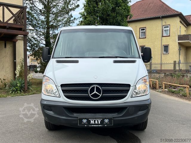Curtain sider van MERCEDES-BENZ SPRINTER DoKa PRITSCHE+PLANE HECKA. TEMP KLIMA