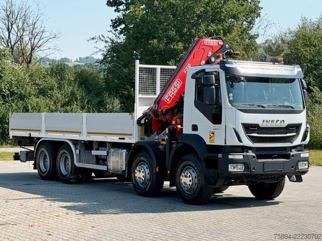 Grúa montada en camión IVECO TRAKKER 450*PRITSCHE 7,60*KRAN/FUNK*8x4