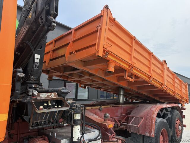 شاحنة قلابة ثلاثية الجوانب Mercedes-Benz SK1919 Kipper mit Kran HIAB Hidrocom 140