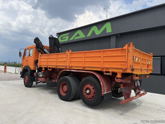 شاحنة قلابة ثلاثية الجوانب Mercedes-Benz SK1919 Kipper mit Kran HIAB Hidrocom 140