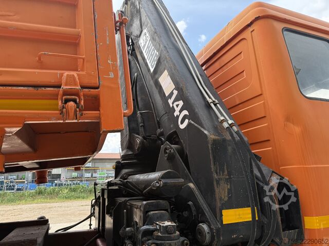 شاحنة قلابة ثلاثية الجوانب Mercedes-Benz SK1919 Kipper mit Kran HIAB Hidrocom 140