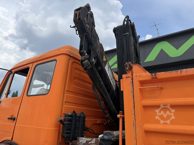شاحنة قلابة ثلاثية الجوانب Mercedes-Benz SK1919 Kipper mit Kran HIAB Hidrocom 140
