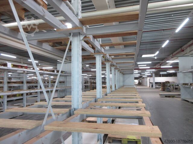 Cantilever rack OHRA - Kragarmregal Langgutregal L 21m 15 Ständer IPB 120 + 60 Kragarme IPE100