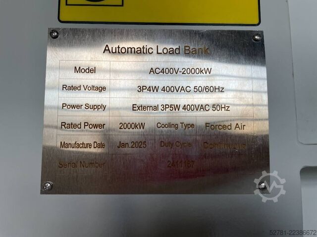 Bouwmachine  DPX Power Loadbank AC400V-2.000 kW - DPX-30028