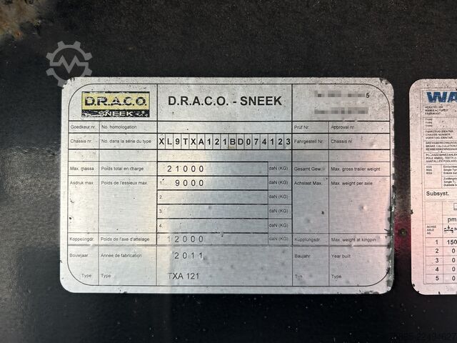 Koffer Draco TXA 121 City / 10 mtr / Box / LZV Deel 2 / Laad...