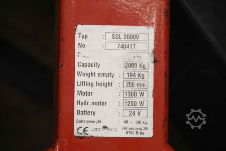 StĂŒtzrolle Logitrans SGL 2000V Ă 170 mm