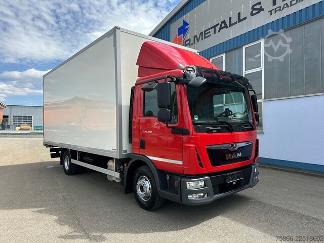 Autocarro con cassone MAN 12.250 TGL BL Iso Koffer 5.70m orig.110.777 km