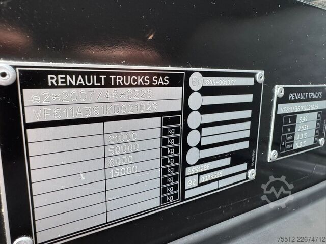 Standard-SZM Renault T480 / Hydraulic / 685.000..KM!! / Belgium Truck