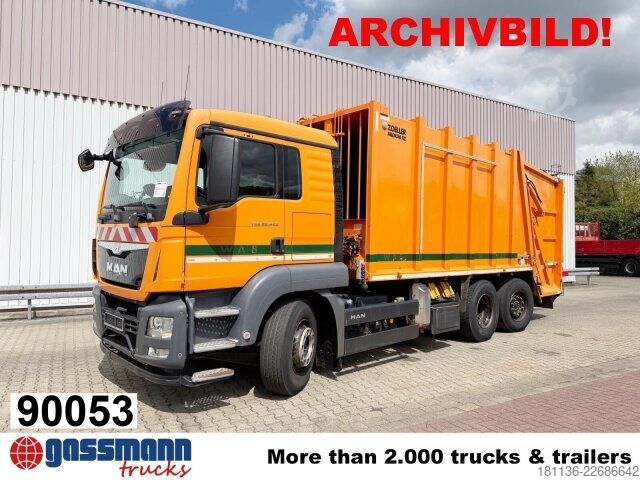 Мусоровоз MAN TGS 26.320 6x2-4 BL, Lenk-/Liftachse, Haller