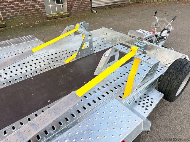  Brian James Trailers DIGGER PLANT 543-3717-35-2-12 | TRACSTRAP | EINZELRAMPEN 370X170CM 3500KG BAUMASCHINENANHÄNGER