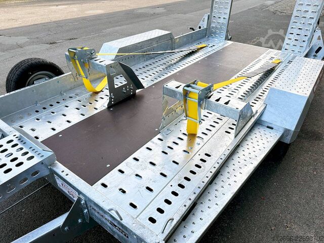  Brian James Trailers DIGGER PLANT 543-3717-35-2-12 | TRACSTRAP | EINZELRAMPEN 370X170CM 3500KG BAUMASCHINENANHÄNGER