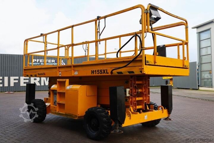 Ollós emelő Haulotte H15SXL Diesel, 4x4 Drive, 15m Working Height, 500k