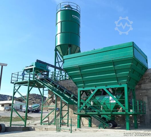 Betongblandeverk, betonganlegg CONSTMACH 60 M3/H Dry Type Concrete Mixing Plant