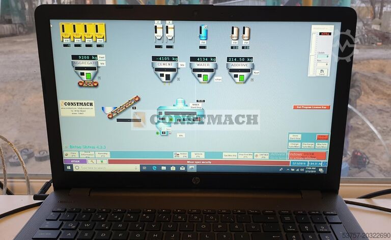 Betongblandeverk, betonganlegg CONSTMACH 60 M3/H Dry Type Concrete Mixing Plant
