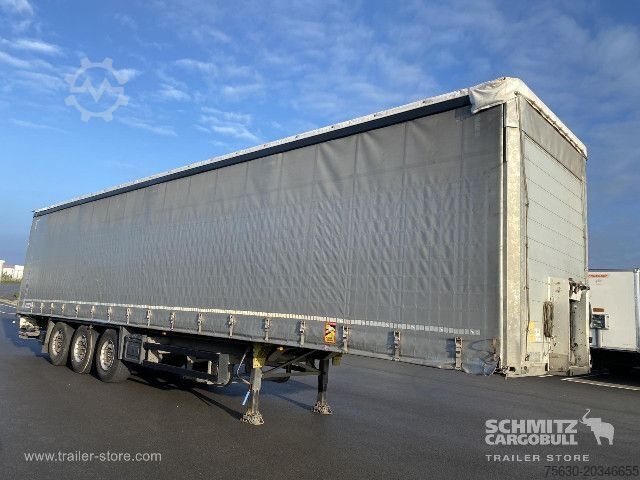Atvira puspriekabė su tentu Schmitz Cargobull Semitrailer Curtainsider Standard Hayon