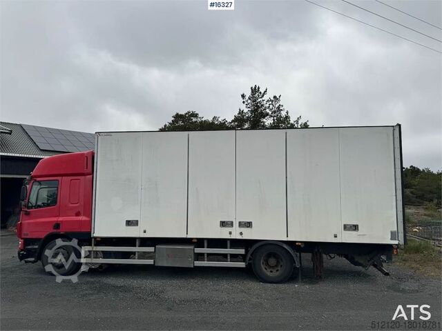 Matkalaukku DAF CF75.360 4x2 box truck w/ full side opening