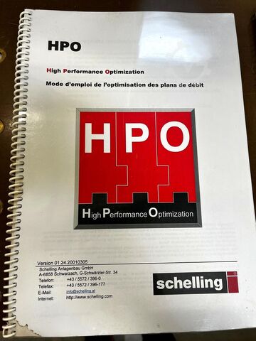 Sierras para el dimensionamiento de paneles Schelling FXH 430