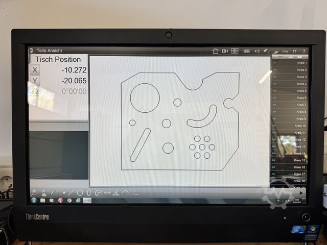 HITEC mērījumu mikroskops CZW 1 250 x 170 mm HITEC Messtechnik CZW 1 Video Messmikroskop CZW1 mit M3 Software