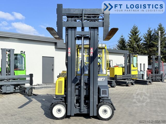 чотири-напрямний навантажувач Combilift CB4500 GAS TRIPLEX 6400 FORK POSITIONER