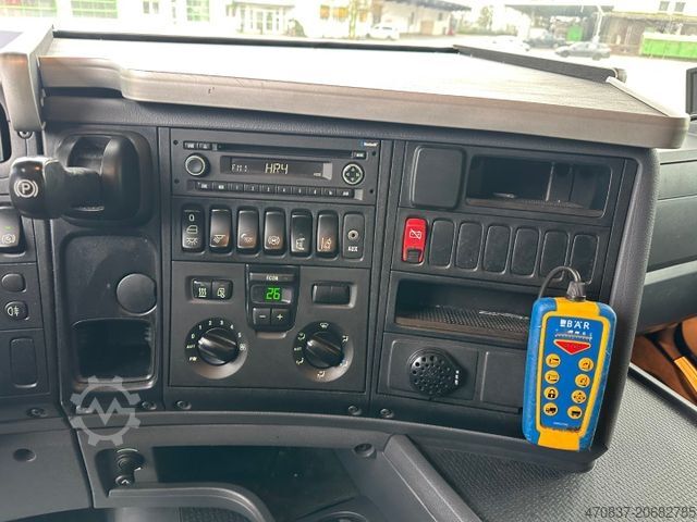 Kamion s ravnom platformom i ceradom SCANIA G 280 / LBW / Pritsche 7,3 m / 1 x Liege