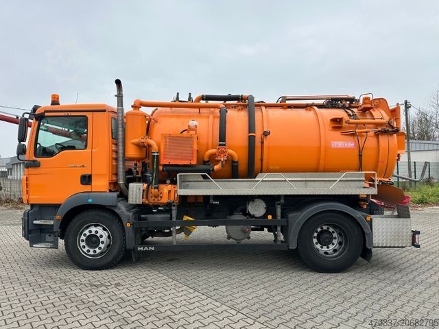 Truk tangki vakum MAN TGM 18.290 / 9.500 Liter / Leistikow