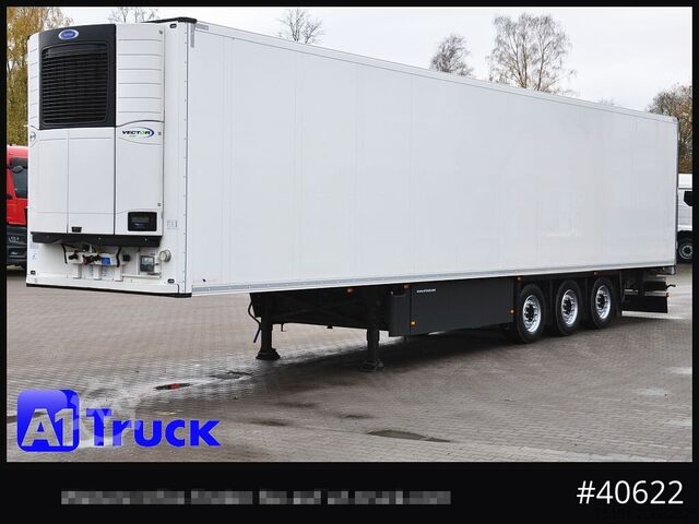 फ्रिज सेमीट्रेलर SCHMITZ SKO FP45, Blumenbreite, Carrier 1950.