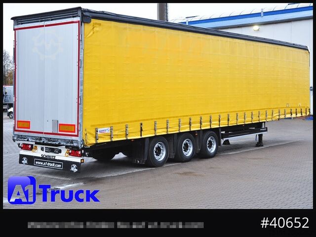 Brandalı açık yarı römork SCHMITZ SCB  24, Mega, Varios