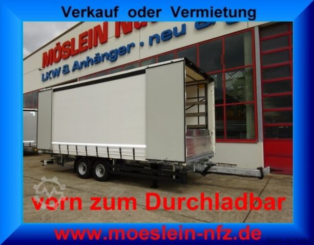 Rimorkio i hapur me mbulesë Möslein TPW 105 D Schwebheim  Tandem- Planenanhänger Durchladen