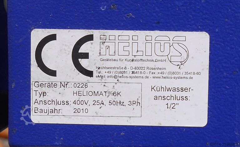 Portionsavfuktare / förtorkningsstation Helios Heliomat 6K