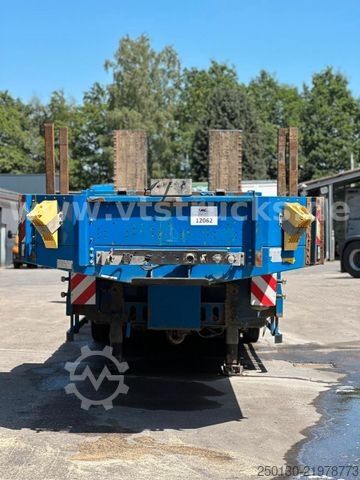 Low loader semitrailer HRD 4.Achs Tieflader hydr. Rampen 2NLA Lift. -17,2m