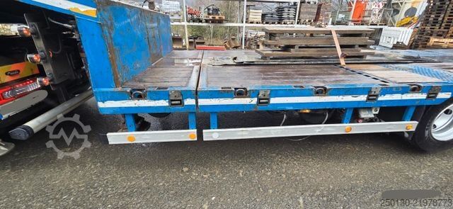 Low loader semitrailer HRD 4.Achs Tieflader hydr. Rampen 2NLA Lift. -17,2m