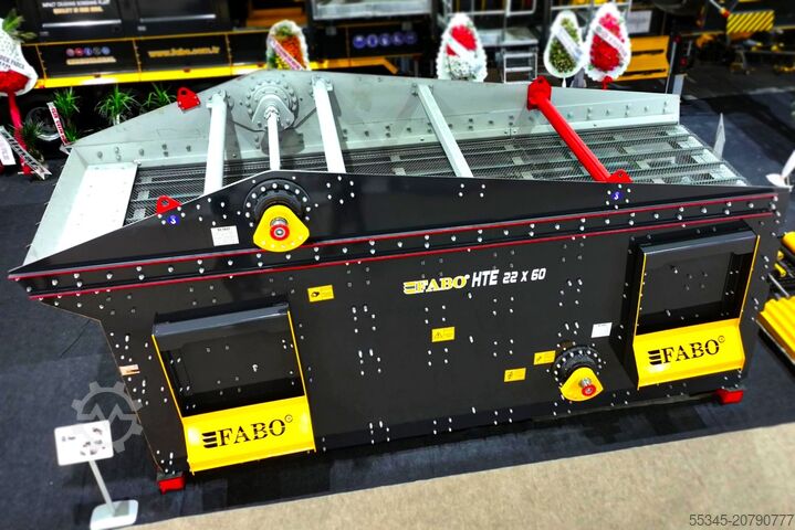 Vibrationssieb FABO Titreşimli Elek Vibrating screen HTE2260 Çift Milli Yatay Titreşimli Elek