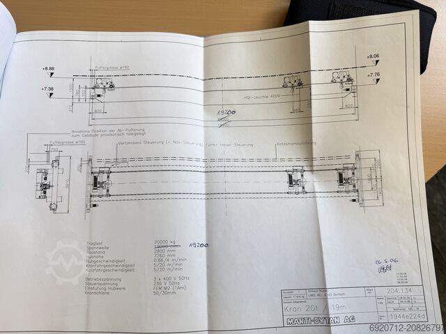 Puente grúa de doble viga Abus Dubbelligger Bovenloopkraan