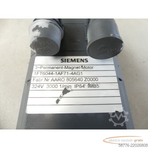 Styreenhed Siemens 1FT6044-1AF71-4AG1 Servomotor SN: AARO805640Z0000 - generalüberholt