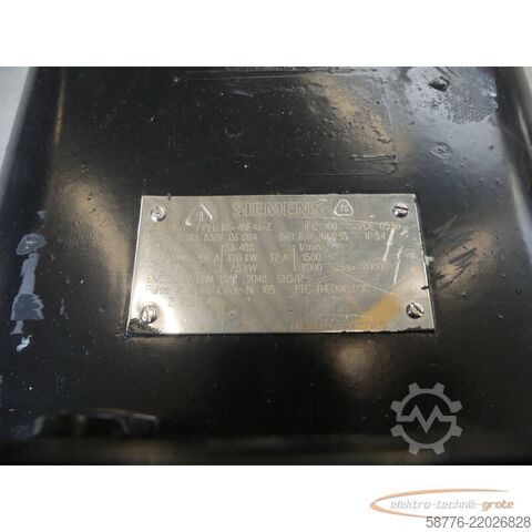Styreenhed Siemens 1PH6105-4NF46-Z Motor SN: EF386830906004 - K18  K42