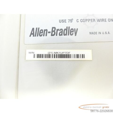Komponent Allen Bradley 150-F135NBDD Serie B Smart Motor Cotroller SN: MK1UP7DF