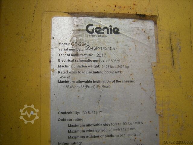Podnośnik nożycowy Genie GS 2646 (ID3405)