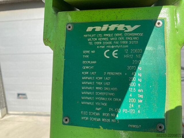 Mafsallı bomlu kaldırma Nifty HR12NE