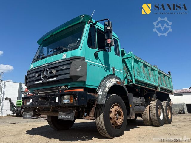 Tristrani prekucnik Mercedes-Benz 2631 SK/6x4/Meiller 3 –S. Kipper/Blatt