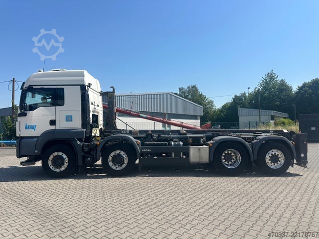 Roll-off-kippi kuorma-auto MAN TGS 35.460 / 8x2-6 / Silo / Gergen **2 x Stück**