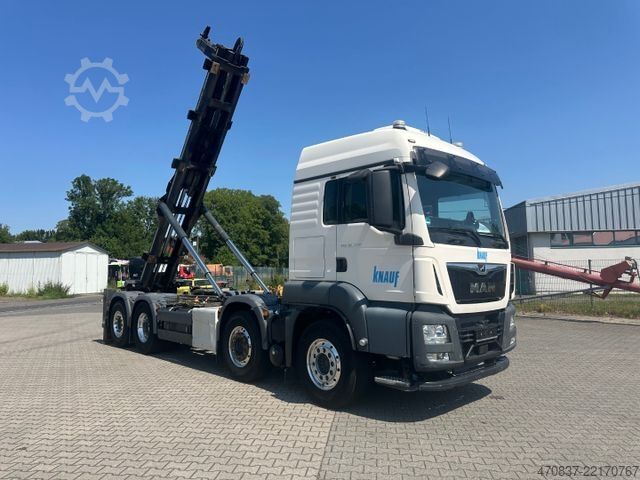 Roll-off-kippi kuorma-auto MAN TGS 35.460 / 8x2-6 / Silo / Gergen **2 x Stück**