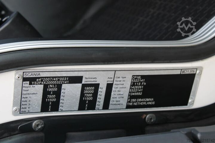 Chasis con cabina Scania P250 + EURO 6