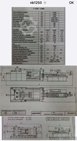 Prensa de injeção NEGRI BOSSI V 1250