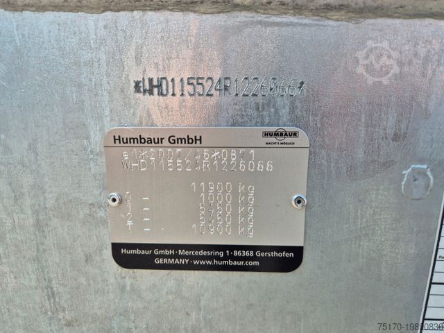 Trosmjerni kiperski prikolica HUMBAUR HTK 115524 Dreiseitenkipper vollverzinkt