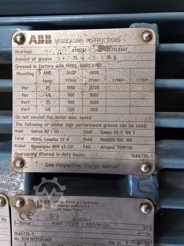 Sähkömoottori ABB Silnik 132 kW 315SMC