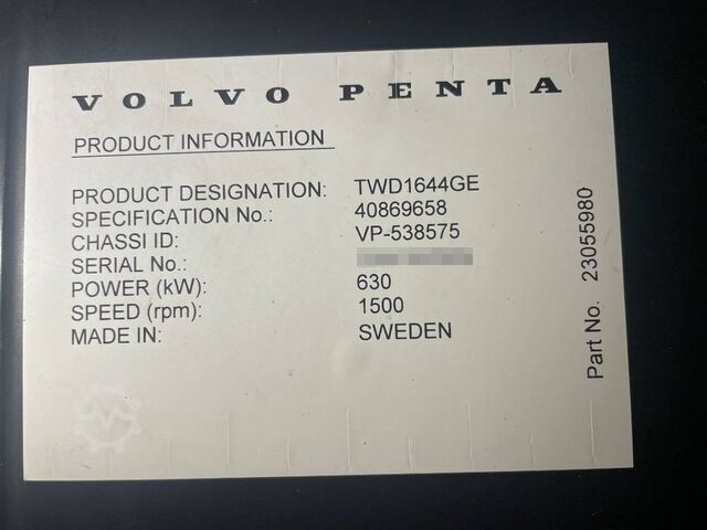 לְקַבֵּץ Volvo TWD1644GE - 715 kVA Generator - DPX-18884.1