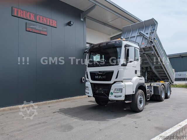 Camión volquete trilateral MAN TGS 33.500 / Manual /Meiller BORDMATIK/WENIG KM