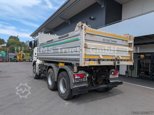 Camión volquete trilateral MAN TGS 33.500 / Manual /Meiller BORDMATIK/WENIG KM
