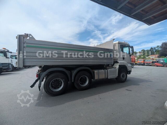 Camión volquete trilateral MAN TGS 33.500 / Manual /Meiller BORDMATIK/WENIG KM