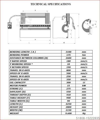 Laser à fibre KK-Industries Laser Fiber FLC-P 2040 2 kW + 220 mm Rohrschneide